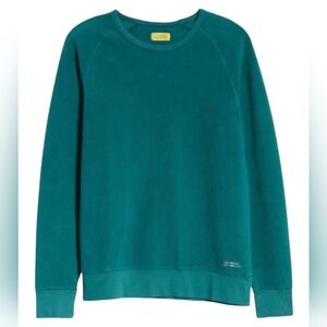 Saturdays NYC Simon Reverse Fleece Mens Green Crewneck Sweatshirt XXL